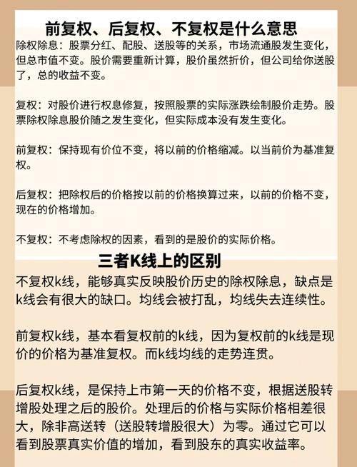 股票复权知识_前复权后复权区别_前复权价计算