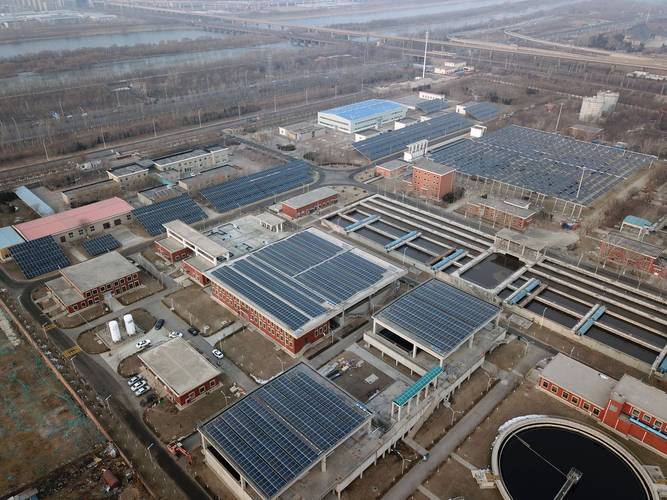 天津创业环保集团污水处理厂光伏项目_天津发电机组_天津东郊污水处理厂分布式光伏发电
