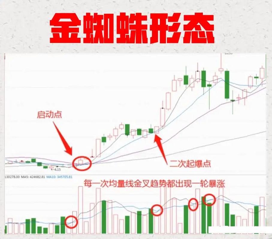 三线金蜘蛛技术分析_金蜘蛛均线形态_k线图看涨看跌信号图解