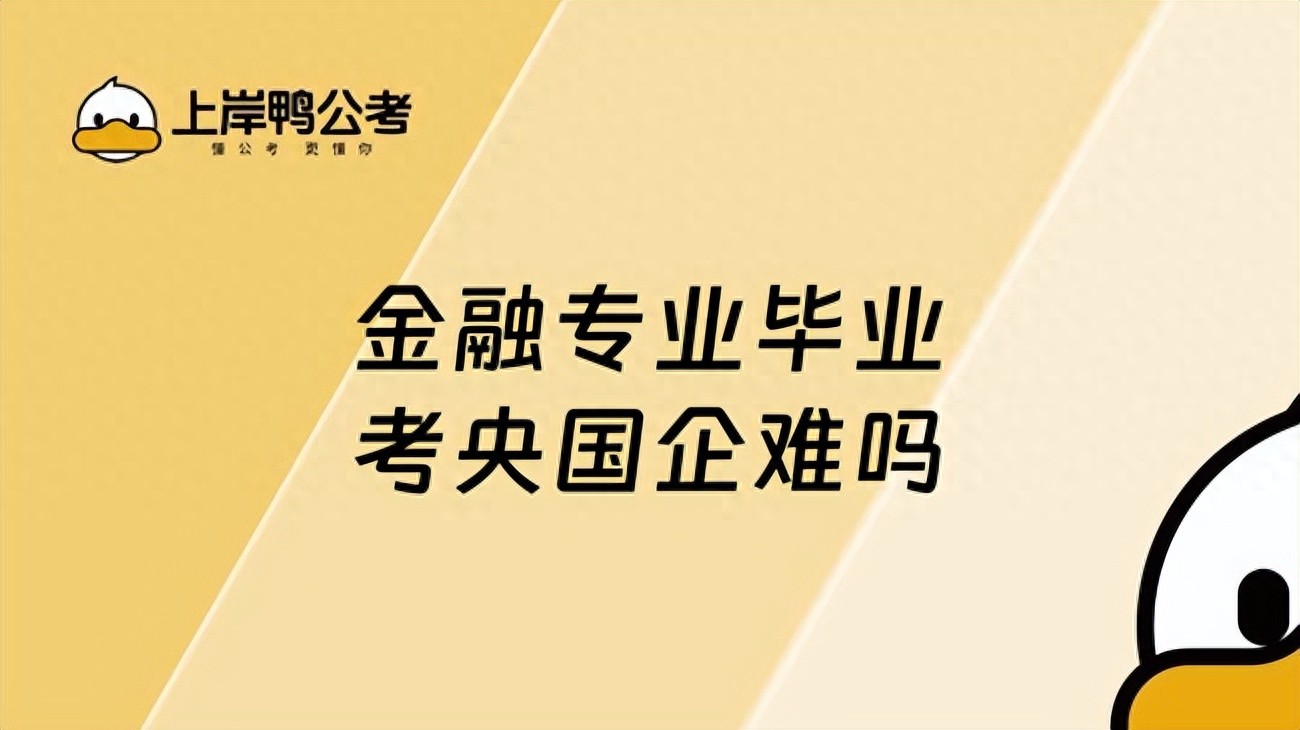 金融应届生进央国企？编制/校招/难度要求